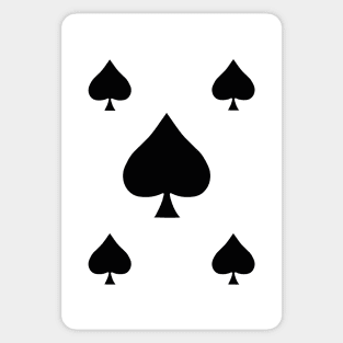 Pikes Spades Suit Playing Card Symbol Sticker